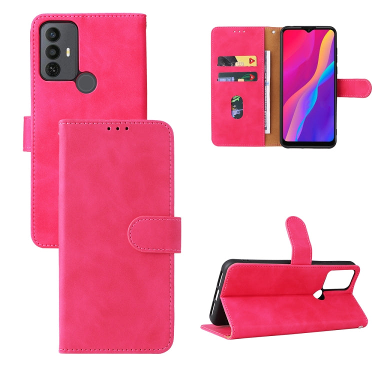 Magnetic flip leather phone case, pink, card slots and kickstand viewing stand