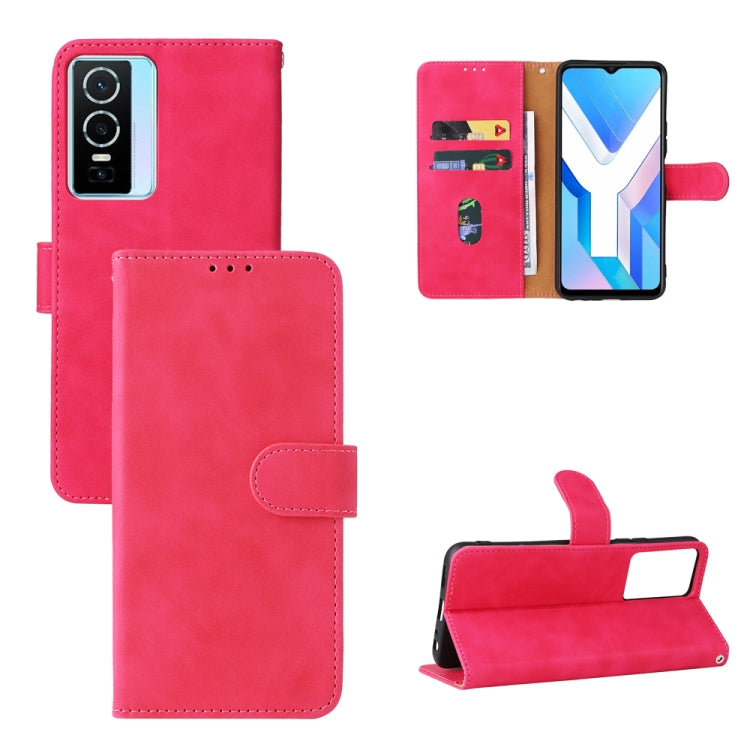 Magnetic flip leather phone case, bright pink, card slots and fold-out kickstand