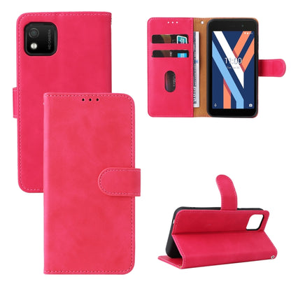 Pink magnetic flip leather phone case with card slots and flip-stand cover