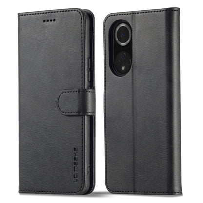 Black textured leather phone case with wallet-style flap and camera/port cutouts