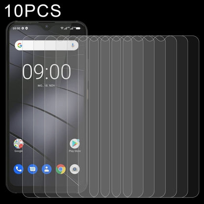 10-pack tempered glass screen protectors shown on a phone screen