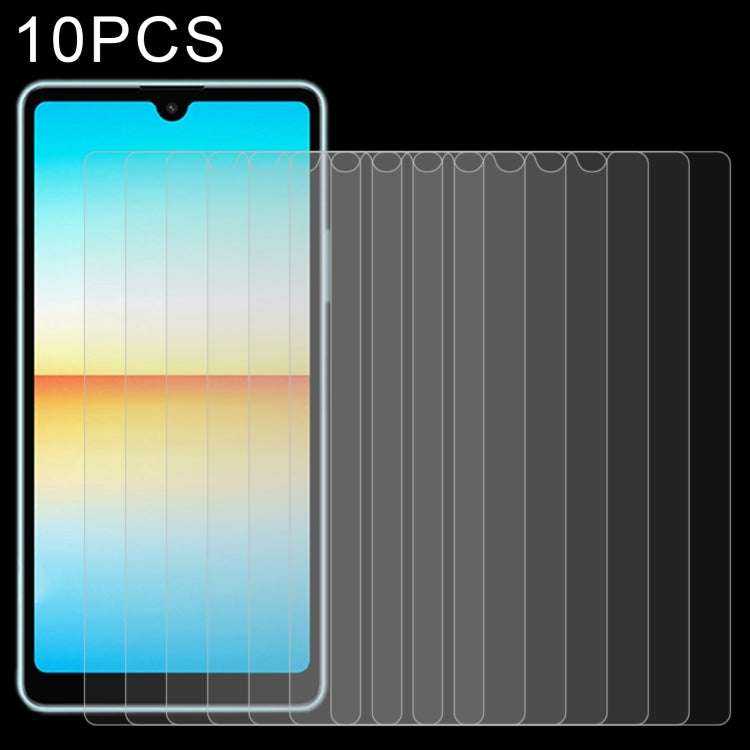 Tempered glass screen protector set with 2.5D curved edges on a phone