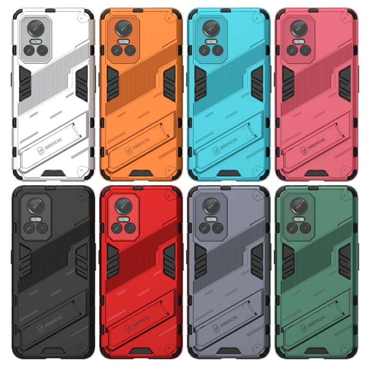 Assorted rugged phone cases in white, orange, teal, pink, black, gray, red, green