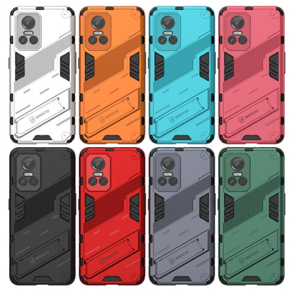 Assorted rugged phone cases in white, orange, teal, pink, black, gray, red, green