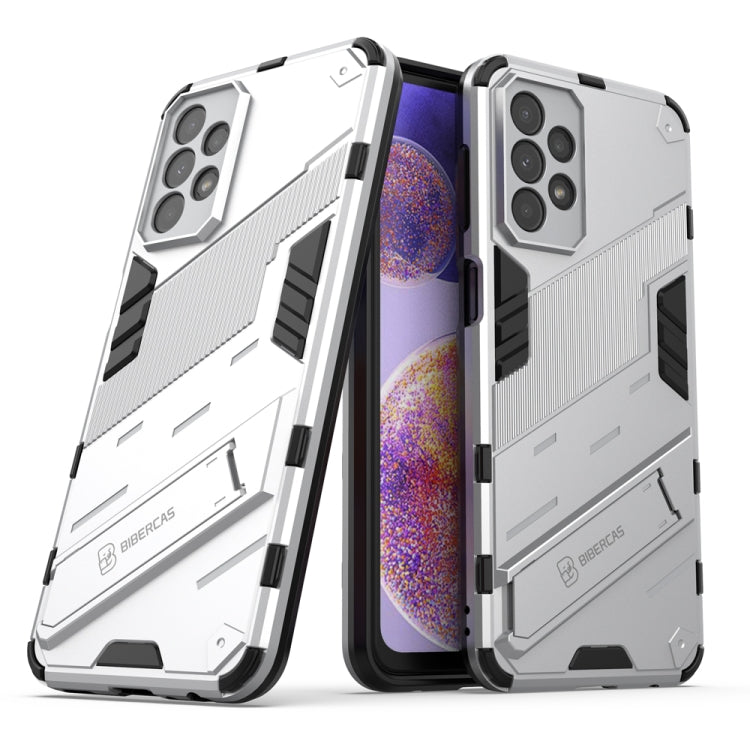White rugged TPU phone case with raised corners and camera lens cutouts
