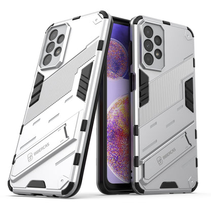 White rugged TPU phone case with raised corners and camera lens cutouts