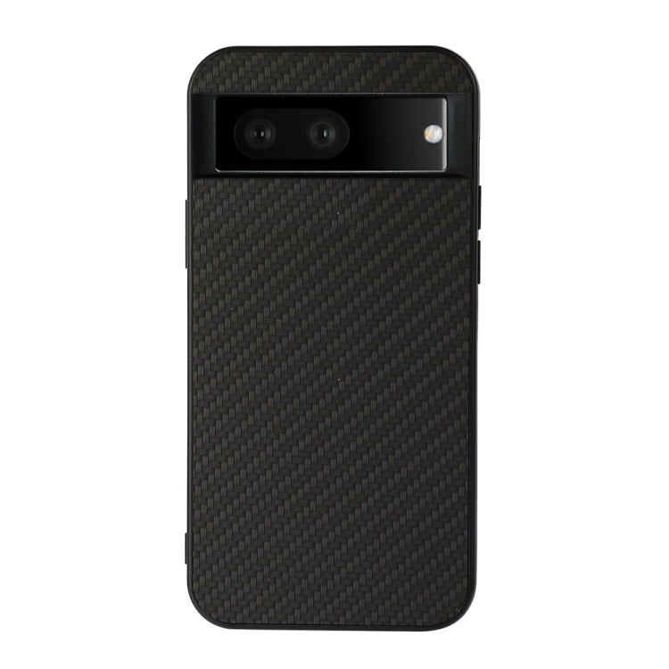 Black carbon fiber texture PU phone case back with camera cutout openings