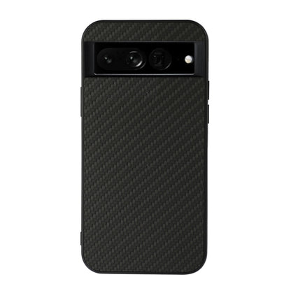 Black carbon-fiber texture PU phone case with camera cutouts and slim side grips