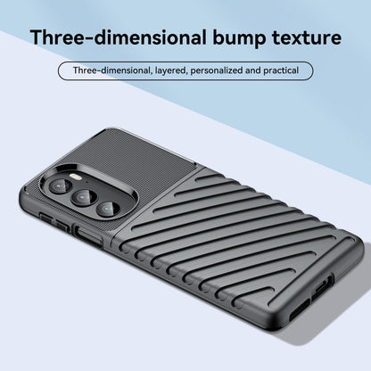 Black shockproof TPU phone case with raised textured ridges