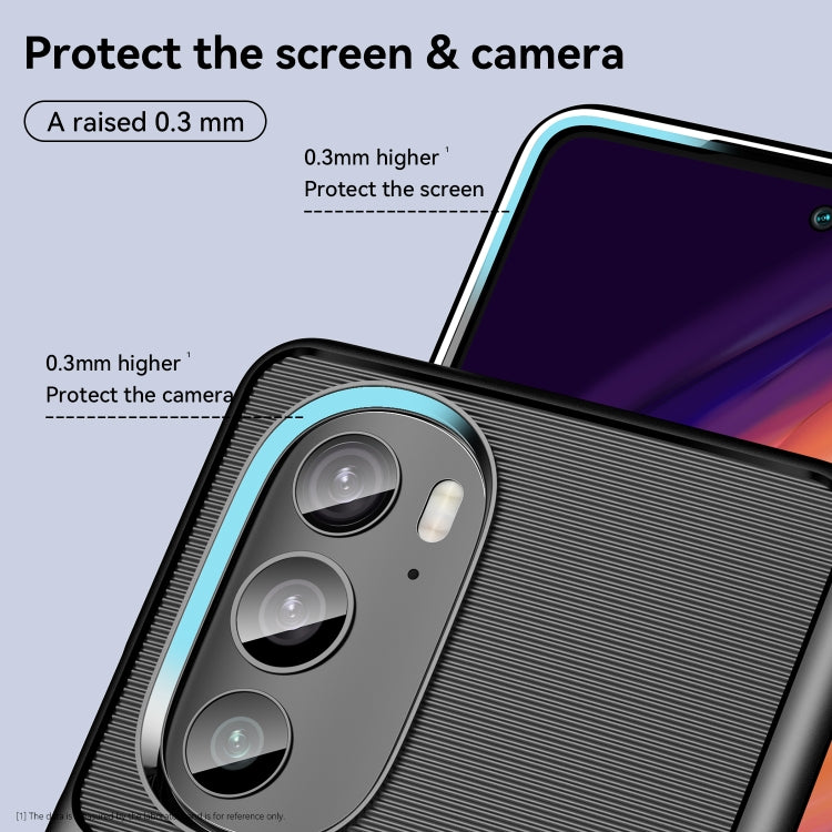 Black shockproof TPU phone case with raised screen and camera edge protection