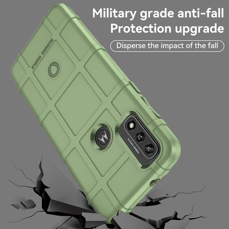 Green rugged TPU phone case with shockproof corner design and camera opening