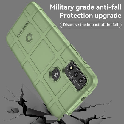Green rugged TPU phone case with shockproof corner design and camera opening
