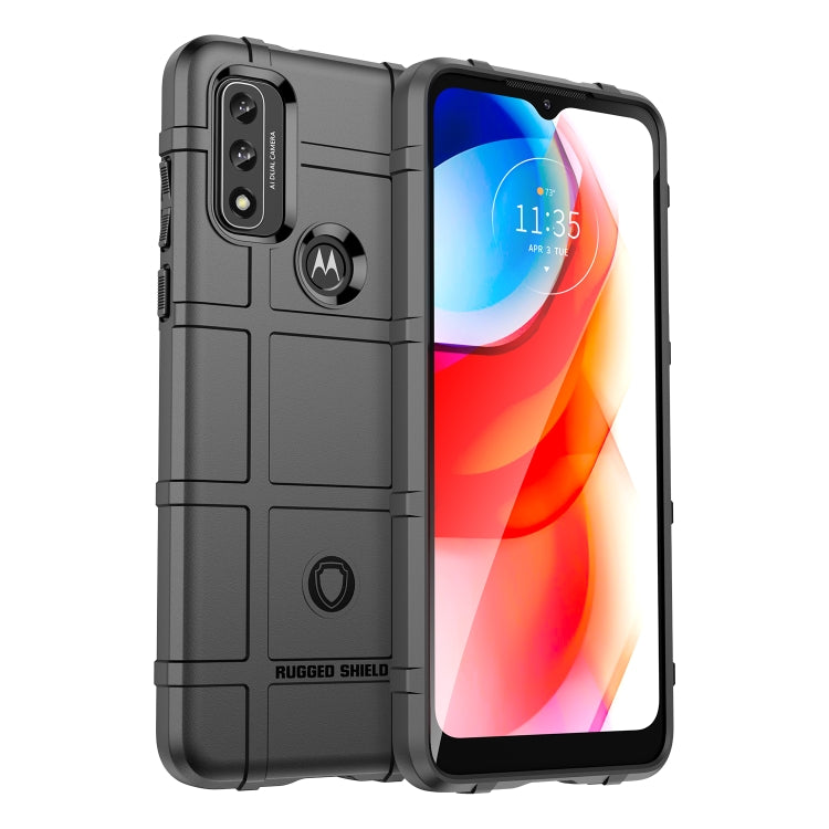 Dark gray rugged shockproof TPU phone case with camera cutout and raised screen edge