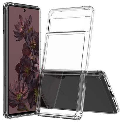 Transparent protective case with raised screen edge and camera cutouts for Pixel 7 Pro