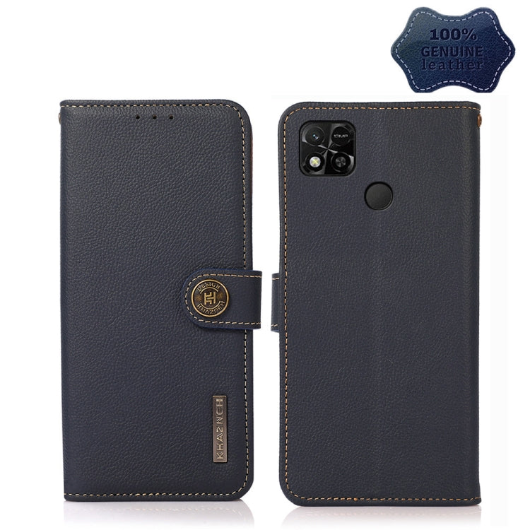 Dark leather flip phone case with side strap; back shows triple camera cutout and oval button
