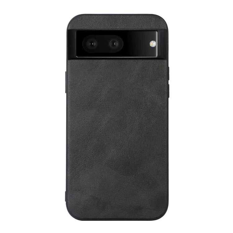 Cowhide-texture PU phone case, black; back camera window and flash hole