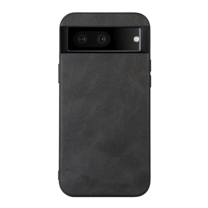Cowhide-texture PU phone case, black; back camera window and flash hole