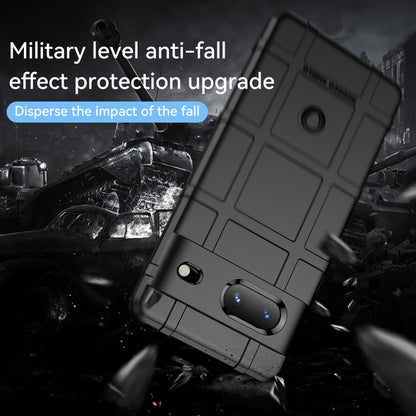 Rugged TPU phone case for Google Pixel 7, black with anti-fall protective frame