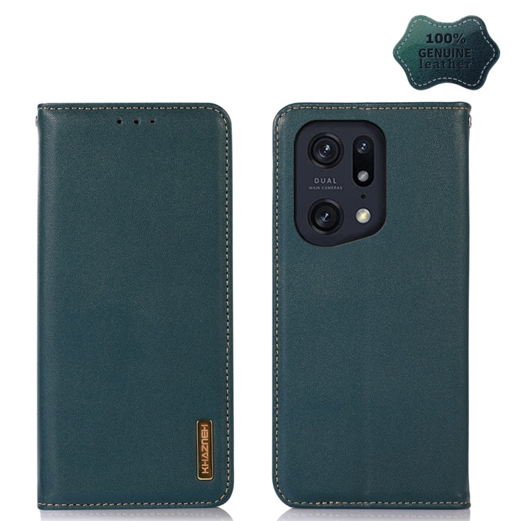 Green leather wallet phone case with dual camera cutouts and stitched trim