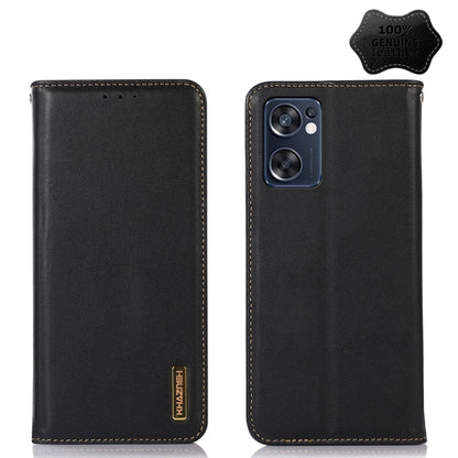 Cowhide leather phone case with stitched edges, black, dual-lens camera cutout