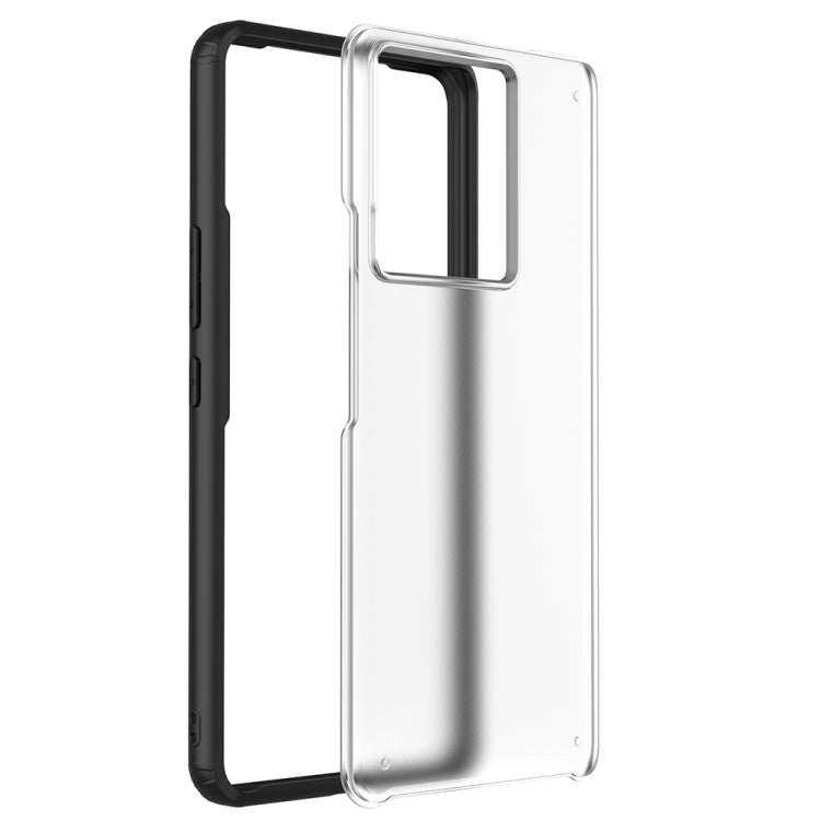 Clear shockproof phone case with black TPU edges and camera cutout
