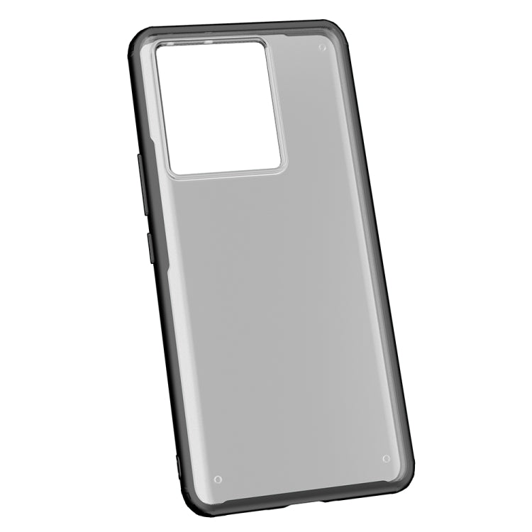 Grey shockproof phone case with four-corner protection and camera cutout
