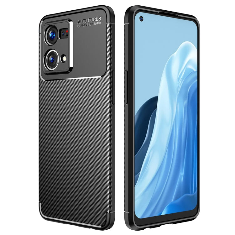 Black carbon fiber texture shockproof TPU phone case with raised camera cutouts