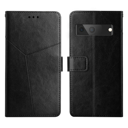 Black leather flip phone case with camera cutout and magnetic flap, card pocket detail