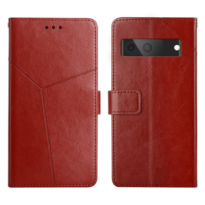 Red leather flip phone case with camera cutout and magnetic flap, card pocket detail