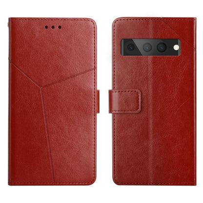 Red leather flip phone case with card holder and camera cutout, front and back view