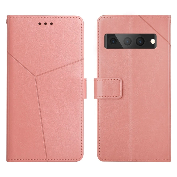 Pink leather flip phone case with card holder and camera cutout, front and back view