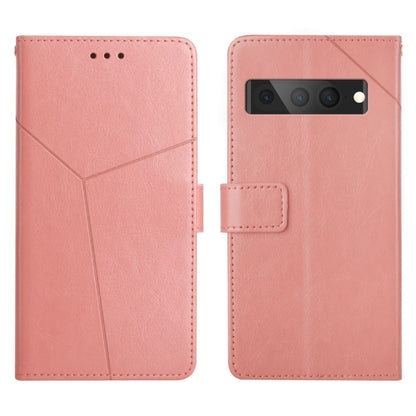 Pink leather flip phone case with card holder and camera cutout, front and back view