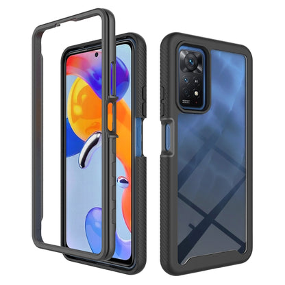 Dark gray phone case with camera cutout and raised bumper edge, front and back views