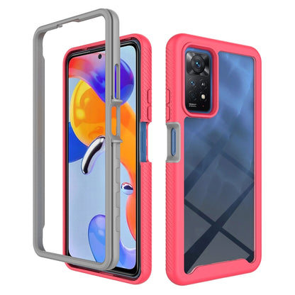 Red TPU phone case with camera cutout and raised edges, front and back views