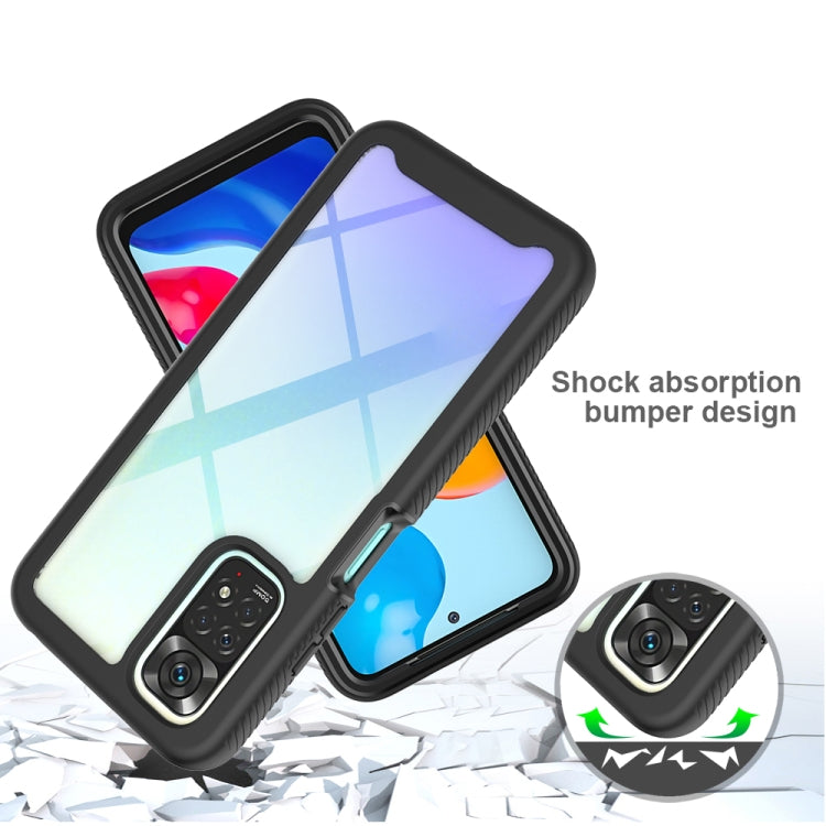 Black phone case with shock-absorption bumper design and camera cutouts