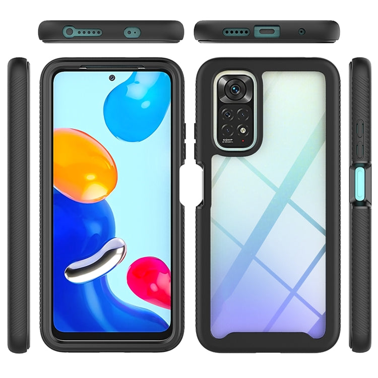 Black phone case set showing front, back, and side ports with textured grip