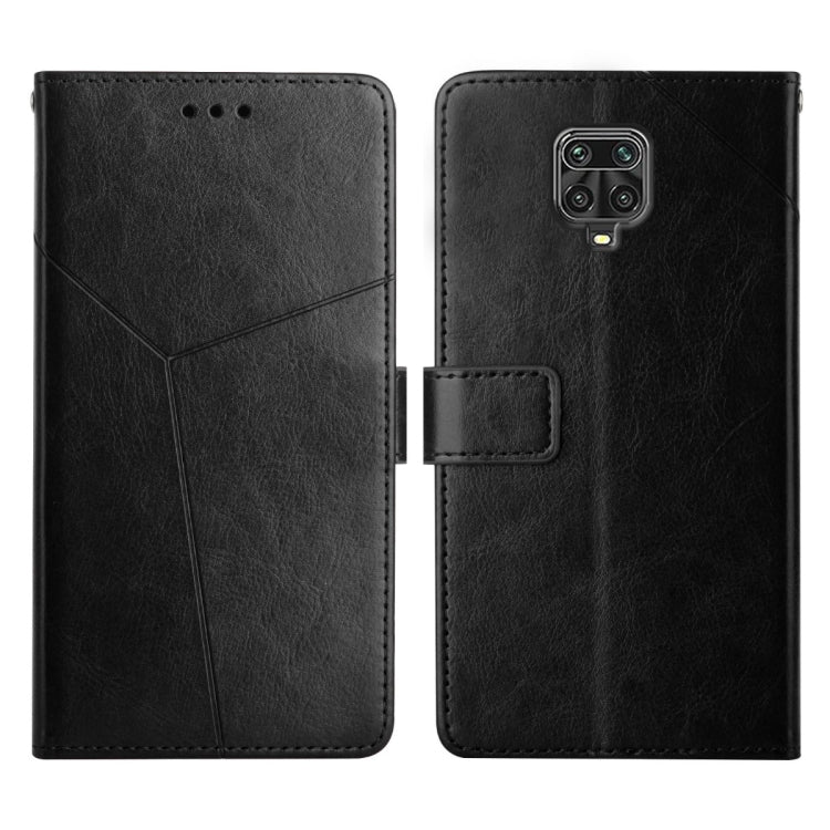Black horizontal flip leather phone case with stitched card slot and camera cutout