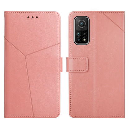 Pink leather flip phone case with magnetic strap and camera cutout