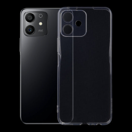 Ultra-thin clear TPU phone case with camera cutouts and raised edges