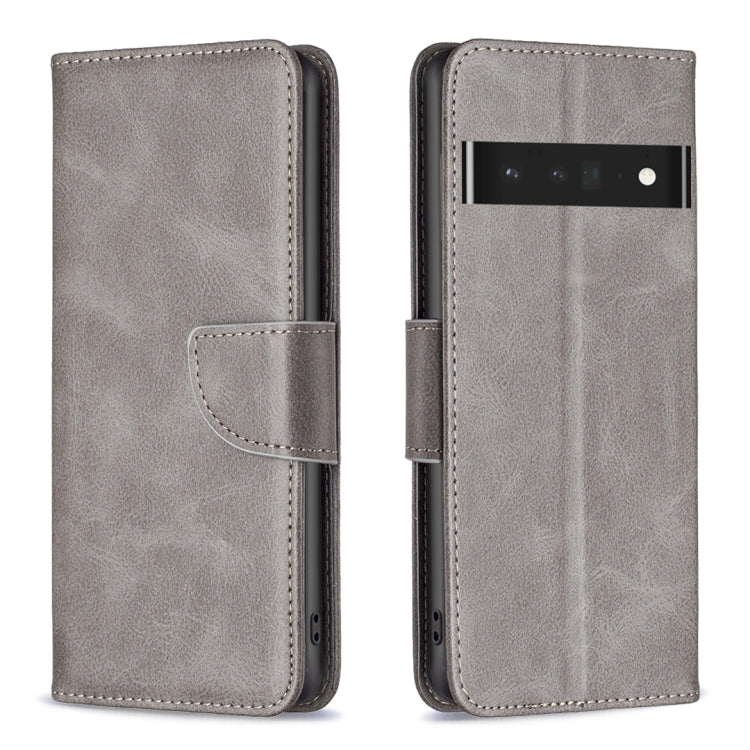 Lambskin textured leather phone wallet case in light gray with front cover and card slot
