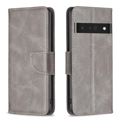 Lambskin textured leather phone wallet case in light gray with front cover and card slot