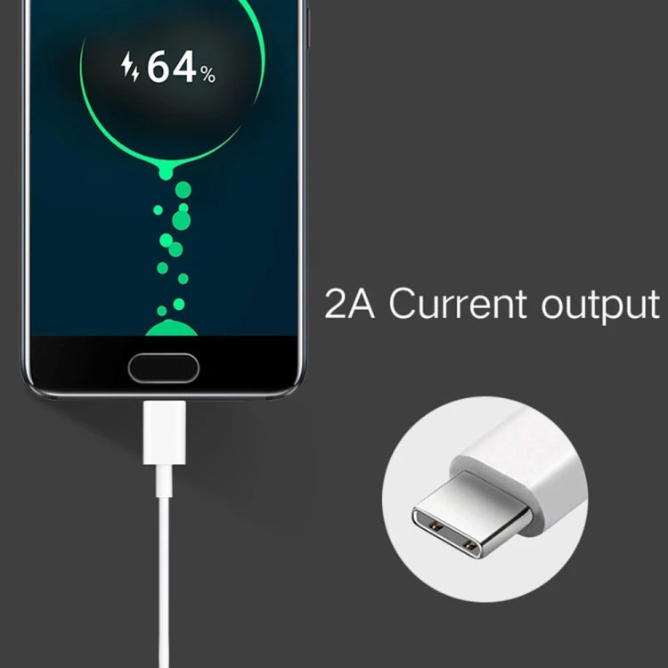 USB-A to USB-C data cable with white connector, showing adapter close-up