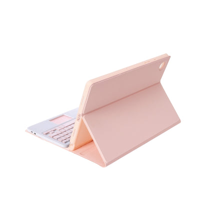 Pink folio case with open cover and keyboard base for Galaxy Tab S6 Lite