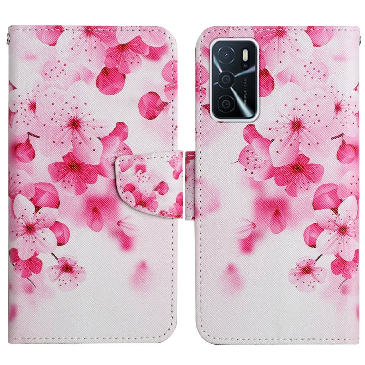 Pink floral flip leather phone case with dual card slots and magnetic closure