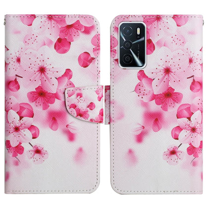 Pink floral flip leather phone case with dual card slots and magnetic closure