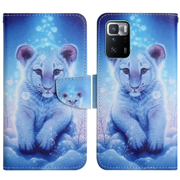 Flip phone case with blue panda and paw print design