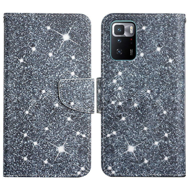Starry speckle painted flip leather phone case with magnetic closure