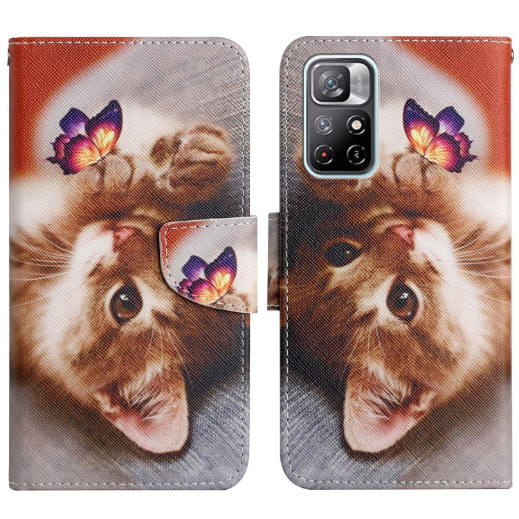 Flip leather phone case with cute animal face painted pattern and card slot