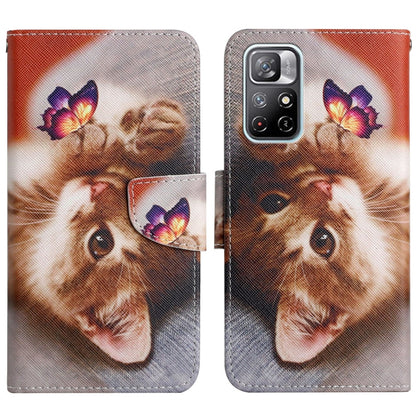 Flip leather phone case with cute animal face painted pattern and card slot