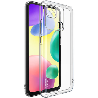 Transparent TPU phone case with camera cutout and clear protective corner bumpers